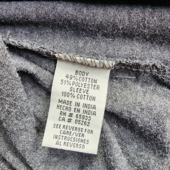 Point Zero Graphic Distressed Long Sleeve Shirt M - Picture 7 of 7